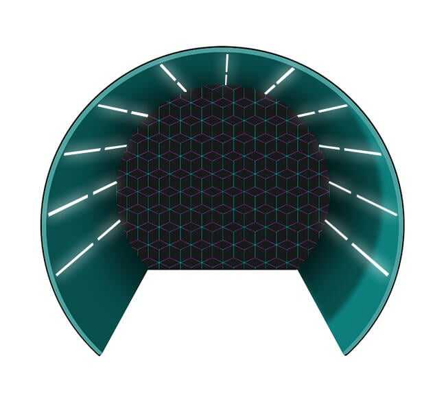 Half Circle Photo Booth Enclosure