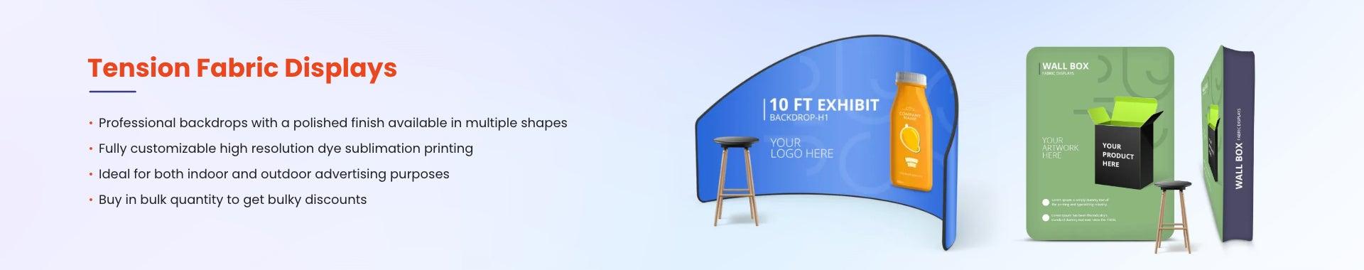 Sub-Category Tension Fabric Displays 