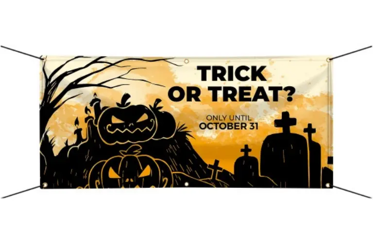 Halloween celebration banner