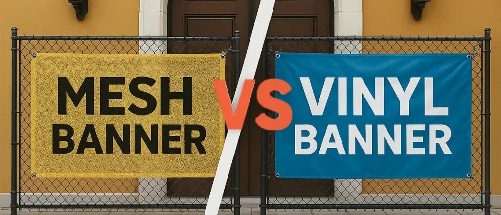 Comparing Mesh Banners vs. Solid Vinyl Banners for Outdoor Advertising