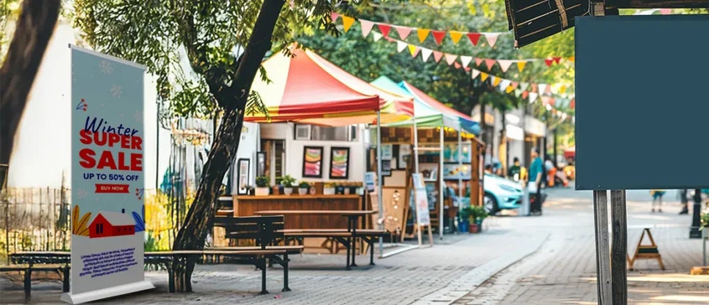 Roll Up Banner Stands for Local Promotions