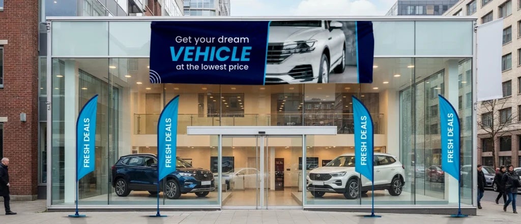 Custom Flags and Banners for Car Dealerships