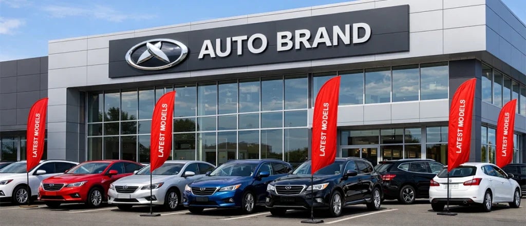 Feather Flags for Car Dealers