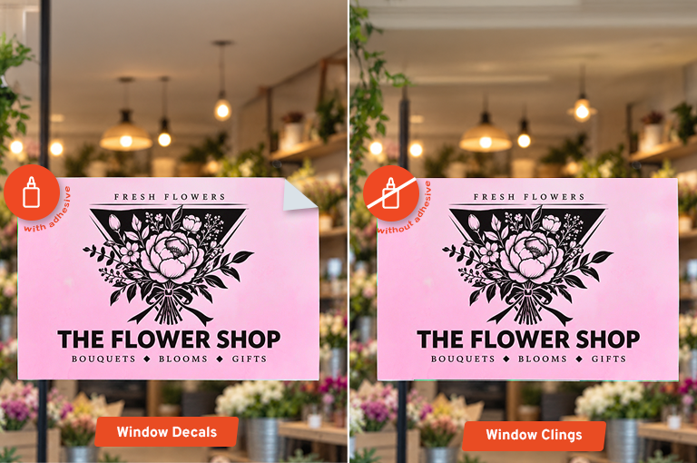 Difference Between Window Decals vs Window Clings